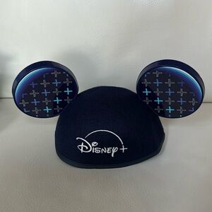 NEW Disney + Day Parks Blue Mickey Mouse Ears Commemorative Hat